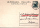 1950-Cartolina Postale Democratica Lire 15 Viaggiata - 1946-60: Storia Postale
