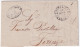 1857-STRADE FERRATE 3 Crazie In Ovale Su Lettera Completo Testo Ann. S.F. Leopol - Non Classés