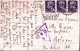 1946-A.M.G.-V.G. Imperiale Singolo E Coppia Lire 1 Su Cartolina (Gorizia Panoram - Gorizia