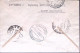 1945-Imperiale S.F. Singolo, Coppia E Blocco Di Quattro Lire 1, Su Raccomandata  - Marcophilia
