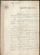 AFFECTATION HYPOTHECAIRE  Prix D'une Charge D'avoué Le 19 Février 1854  GRENOBLE - Amat - Bourne - Jocteur Monrozier - Unclassified