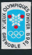 Ecusson Tissus 4,7 X 7,5 Cm  Xèmes Jeux Olympiques D'Hiver De GRENOBLE 1968 Olympic Games Grenoble "Excoffon" - Patches