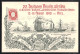 Künstler-AK Ganzsache PP23C12 /01: Kiel, 22. Deutscher Philatelistentag 1910, Die Schleswig-Holsteinische Marine  - Briefmarken (Abbildungen)