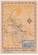 Carte Exposition De La France Libre, Alger, 1947, Avec Timbre Aviation Surchargé - Lettres & Documents