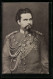 AK König Ludwig II. In Uniform Mit Orden  - Familles Royales