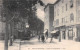 PRIVAS (Ardèche) - Cours De L'Esplanade - Passage Du Tramway, Coiffeur - Voyagé 1914 (2 Scans) - Privas