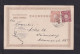 1905 - 1 Und 3 S. Auf Karte Ab SANNOMIYA Nach Düsseldorf - Covers & Documents