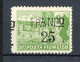 FIUME  Yv. N° 89  SA N° 81  * 25 S 50c Vert-jaune Surchargés  Cote 15  Euro BE  2 Scans - Fiume