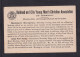 1903 - 1 C. Ganzsache Mit Vordruck YMCA Of Mexico - Gebraucht - Christianity