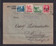 1921 - 3 Vignetten Phil.-Tag Nürnberg Und 15 Pf. Freimarke Auf Brief Ab Nürnberg - Expositions Philatéliques