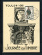 FRANCE JOURNEE DU TIMBVRE TOULON 1961 CARTE MAXIMUM + VIGNETTE - Expositions Philatéliques
