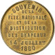France, Médaille, Souvenir De La Fête Nationale Du 14 Juillet, 1880, Laiton - Autres & Non Classés