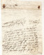 N°2047 ANCIENNE LETTRE DE ELISABETH DE NASSAU AU PRINCE DE SEDAN AVEC CACHET DE CIRE ET RUBAN DATE 1614 - Historical Documents