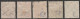 Deut. Reich: 1921/22, 5 Versch. Infla- Marken, Mi. Nr. 166, 169, 171, 187, 197, Alle Geprüft INFLA BERLIN.  Gestpl./used - Oblitérés