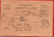 (RECTO / VERSO) MINISTERE DE LA GUERRE - CACHET HOPITAL TEMPORAIRE LE 7/11/1915 - BULLETIN DE SANTE D' UN MILITAIRE - Cartas & Documentos
