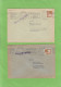 3 BRIEFE MIT STEMPEL ZUM THEMA "POST". - Covers & Documents