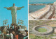BRESIL.RIO DE JANEIRO ( ENVOYE DE). MULTIVUES. MARACANA STADIUM. ANNEE 1992 +TEXTE+TIMBRE . - Rio De Janeiro