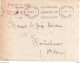 Lettre De 1936 Pour Procureur De La République De Bergerac Pour Rochechouart - Lettere In Franchigia Civile