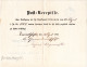 Bayern 1892, Post-Recepisse M. K1 ERMETZHOFEN N. Uffenheim - Covers & Documents