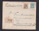 12 1/2 C. Ganzsache Mit Zufrankatur 22 1/2 C. Als Einschreiben Ab Amsterdam Nach Deutschland - Covers & Documents