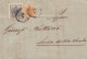 1784  -LOMBARDO VENETO - Lettera Con Testo Del 1858 Da Desenzano A Isola Della Scala Con C. 10 Nero + C. 5 Giallo Ocra. - Lombardy-Venetia