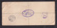 1902 - 4 P. Langform. Einschreib-Ganzsache Mit Zufrankatur - Violetter Aufgabestempel PINETOWN Nach Freiburg - Natal (1857-1909)