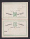 5 C. Grün Doppel-Ganzsache (P 2II) - Ungebraucht - 1850-1931