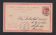 1886 - 5 C. Ganzsache (P 4) Ab PARRAL Nach Sulz Am Neckar - Chile