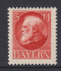 Bayern MiNr. 106I ** Gepr. - Friedensdruck - Mint