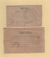 Destination Tanger Maroc - Lot De 2 Lettres Recommandees - Notting Hill - Hendon - Tabacs - Covers & Documents