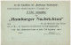 ALLEMAGNE REICH ENTIER CARTE GERMANIA 2 Pf REPIQUAGE "HAMBURGER NACHRICHTEN" NEUF** - Postcards
