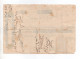 Lebanon Document 1945 With Stamp Overprint Beiteddine 5p Fiscal Revenue Liban Libano - Libanon
