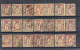 Delcampe - France Types Sages Lot Pour Recherches Voir état Sur 15 Présentoirs - 1876-1898 Sage (Type II)