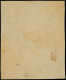 ** FRANCE - Poste - 3, Bloc De 9, Signé Roumet (2ex *) Trait De Gomme: 20c. Noir Sur Jaune - 1849-1850 Cérès