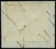 O FRANCE - Poste - 13Ad, Sur Fragment, Obl. Pc 1127, Avec Filet D'encadrement: 10c Bistre - 1853-1860 Napoléon III.