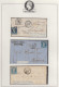 Delcampe - LOT FRANCE - Poste - 14A/14B, Ensemble De 33 Unités Et 2 Paires, Plus 14 Lettres, Nuances Dont Bleu S. Vert, Piquages, O - 1853-1860 Napoleon III