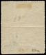 * FRANCE - Poste - 41B, Report 2,  Bloc De 4 Percé En Lignes, Signé Brun, 2 Timbres Pli Vertical: 4c. Gris (Spink) - 1870 Emission De Bordeaux