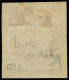 * FRANCE - Poste - 43Ab, Report 1, Signé Calves (pli D'angle): 10c. Bistre-verdâtre - 1870 Bordeaux Printing