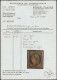 * FRANCE - Poste - 44A, Type I Report 1, Neuf Avec Gomme, Bel Exemplaire, Signé + Certificat Calves: 20c Bleu - 1870 Bordeaux Printing