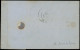 LET FRANCE - Poste - 45B, Type II Report 2, Seul Sur Lettre, Percé En Ligne De Soissons, Signé Calves: 20c. Bleu - 1849-1876: Klassieke Periode