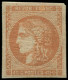 * FRANCE - Poste - 48, Signé, Marges Intactes (couleur Sans Doute Passée): 40c. Orange - 1870 Emission De Bordeaux
