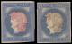 ESS FRANCE - Poste - Projet Gaiffe 1c, 2 Essais, C3adre Bleu Effigie Grise Et Rose (Spink) - 1876-1878 Sage (Typ I)