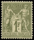 * FRANCE - Poste - 72, Signé Scheller, Très Bon Centrage: 1f. Bronze - 1876-1878 Sage (Type I)