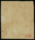 * FRANCE - Poste - 86a, Non Dentelé, Signé: 3c. Bistre Sur Jaune - 1876-1898 Sage (Type II)