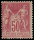 ** FRANCE - Poste - 104, Type I, Signé Scheller: 50c. Rose - 1898-1900 Sage (Type III)