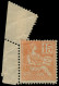 ** FRANCE - Poste - 117, Piquage Oblique Par Pliage: 15c. Mouchon Orange (Spink) - Neufs