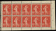 ** FRANCE - Poste - 138e, Type IC, Feuille De Carnet: 10c. Semeuse Rouge - Unused Stamps