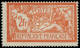 * FRANCE - Poste - 145d, Sans Teinte De Fond + Impression Au Verso: 2f. Merson Orange - Unused Stamps