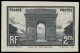 * FRANCE - Poste - 258A, Tirage En Noir, Non Dentelé: 2f. Arc De Triomphe (Spink) - Neufs