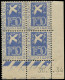 ** FRANCE - Poste - 294, Bloc De 4, Cd 30/1/34 (légères Adhérences Noires): Colombe De La Paix - Unused Stamps